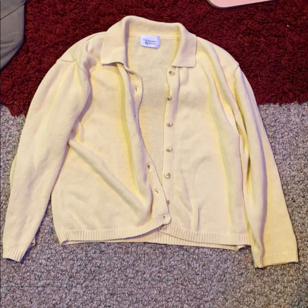 Christopher and banks yellow sweater